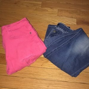 2 pair of jeans